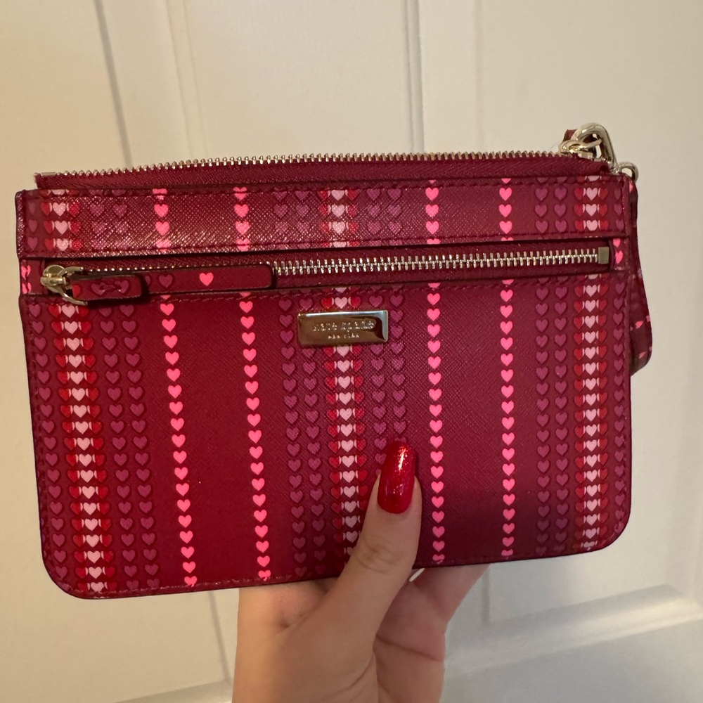 kate spade heart wristlet